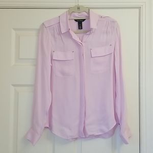 New without tags! Silk lavender button up